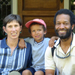  Torie, Roland, and Ernie outside our bed and breakfast.