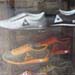  Nice: Rooster and bowling shoes are extremely haute couture in Europe these days.