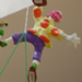  Clowns hanging from the ceiling of a shop
