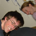  Jason bares his teeth in some kind of a territorial protection maneuver.